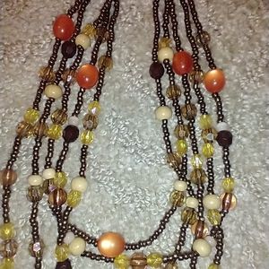 Necklace Beaded NWOT Multi strand beaded necklace
